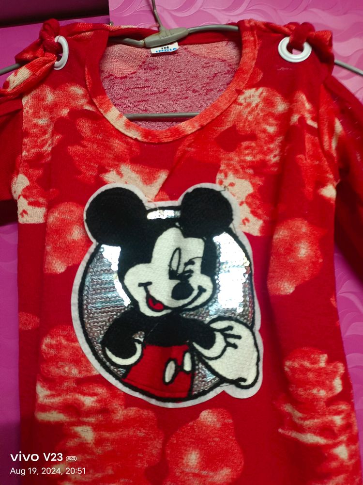 Mickey Mouse Top For Women