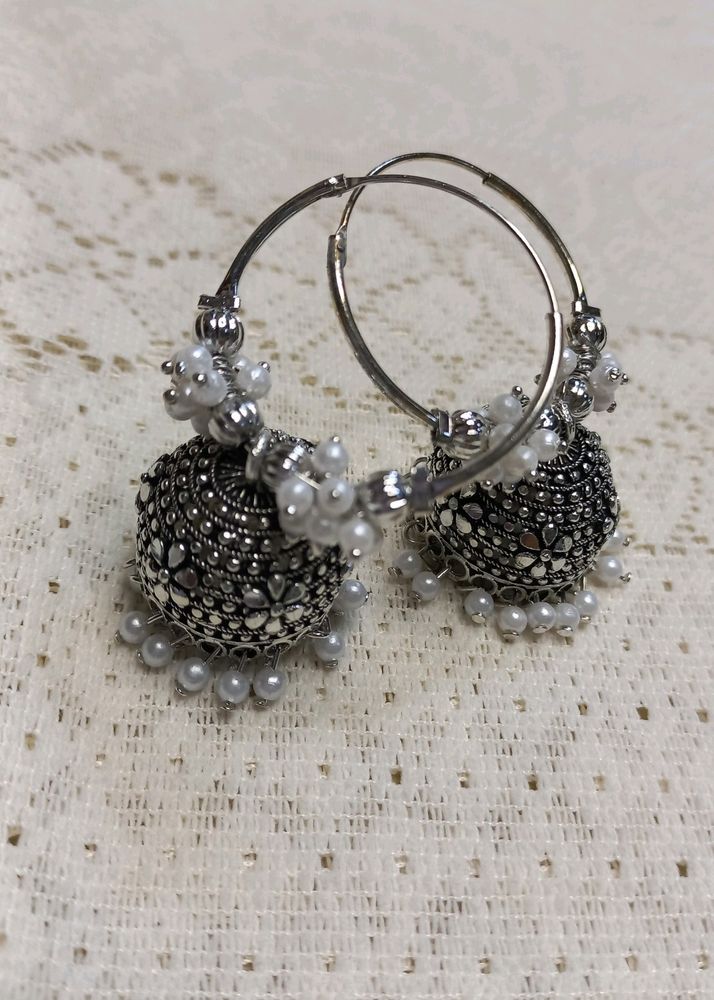 Oxidised Jhumka