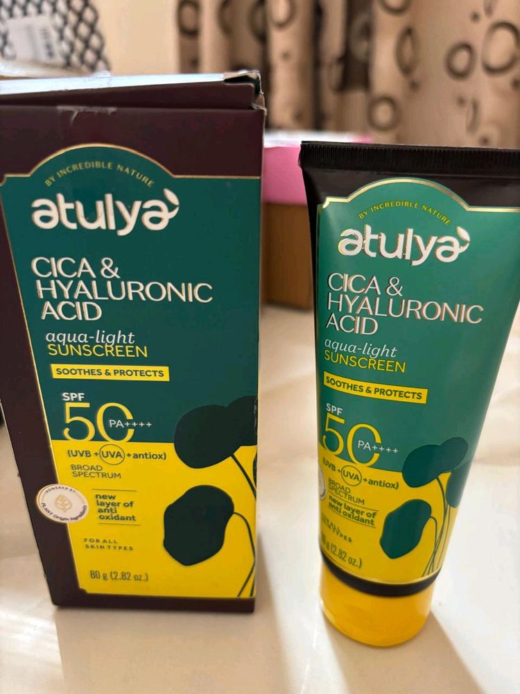 Atulya Cica & Hyaluronic Acid Sunscreen SPF 50