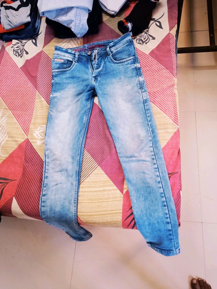 Blue Denim Jeans As New Has 2 Washes Only