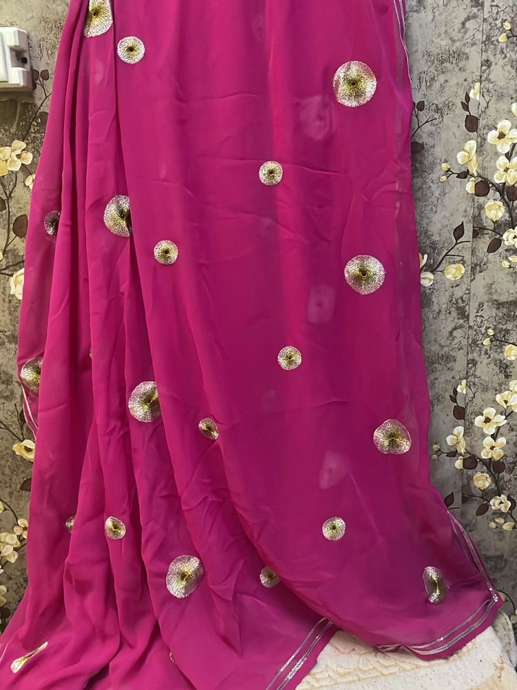 Beautiful Pink Saree