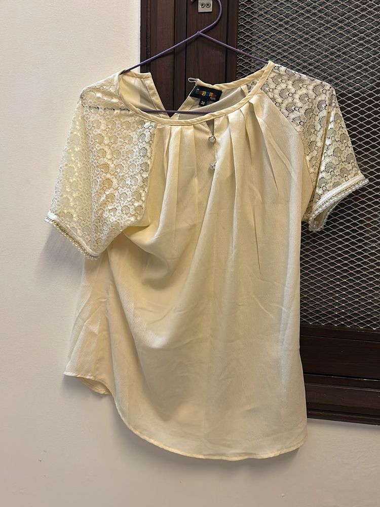 Women Top Cream Color