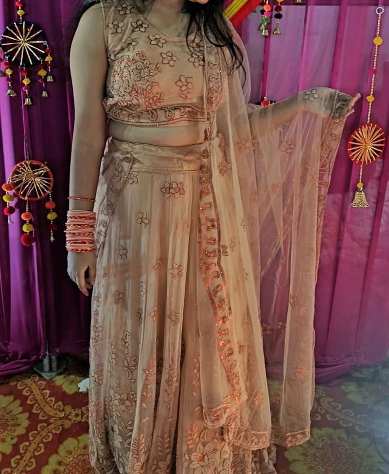 Lehenga With Heavy Embroidered Chunni|