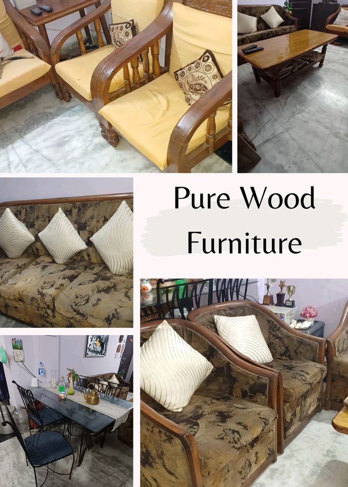 Sangwan Pure Wood SofaSet