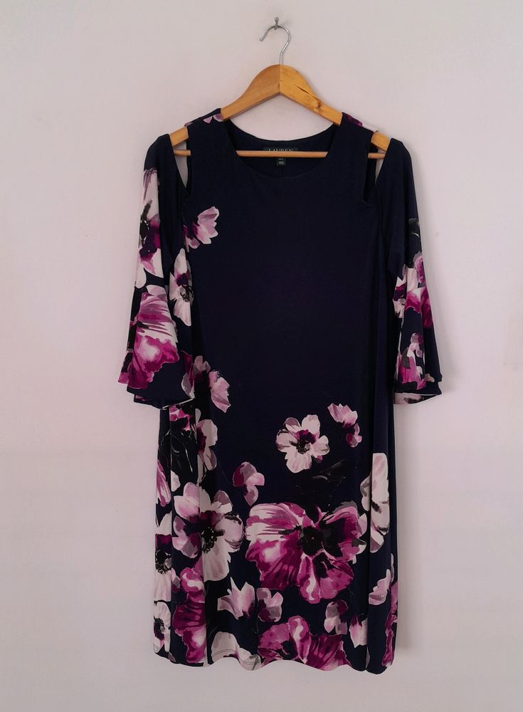 Cold Shoulder Printed Dress (Women's)