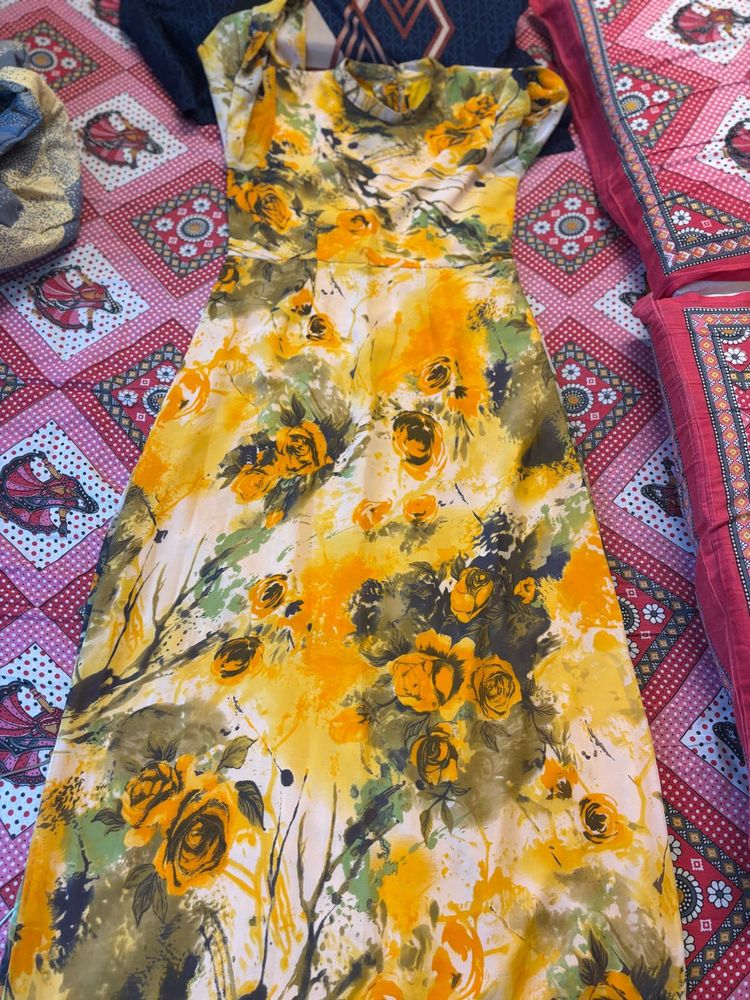 Full Length Floral Dress