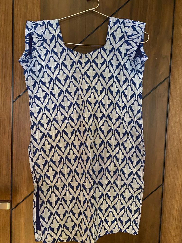 Blue Color Short Kurti