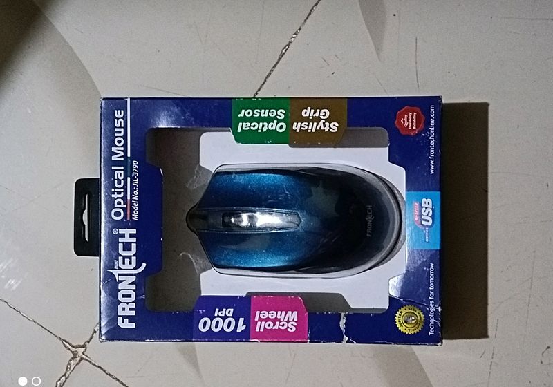 Frontech Wired Optical Mouse 3 Buttons USB