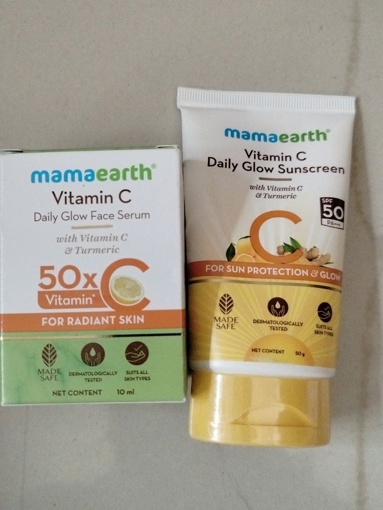 Vitamin C Sunscreen And Serum