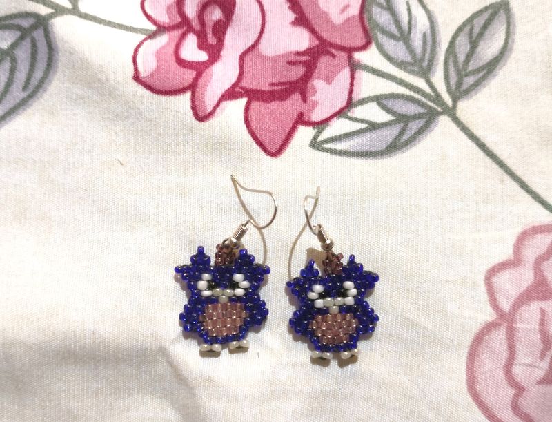 Owl Beaded Earrings