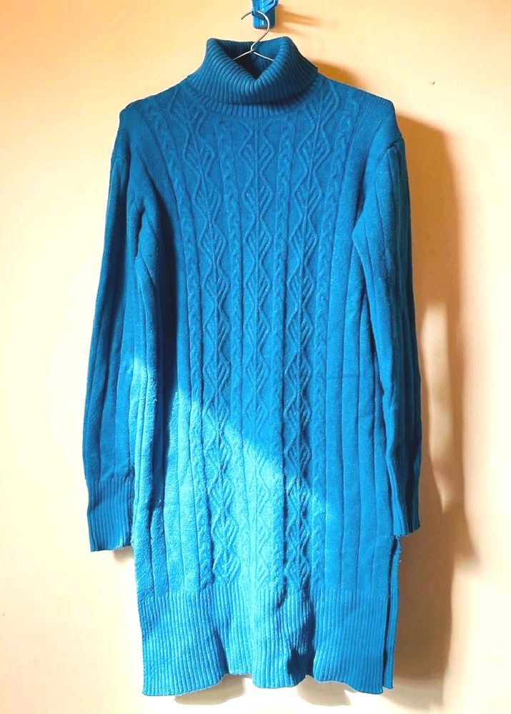 Woolen Self Design Dress