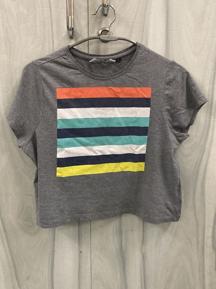 Crop Grey Tshirt