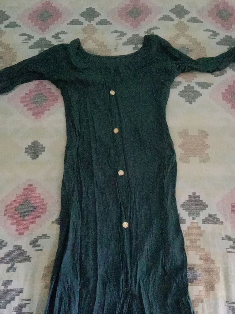 Olive Green Colour Kurti