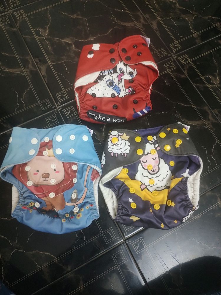 Combo Of 3 Bembika Cloth Diapers