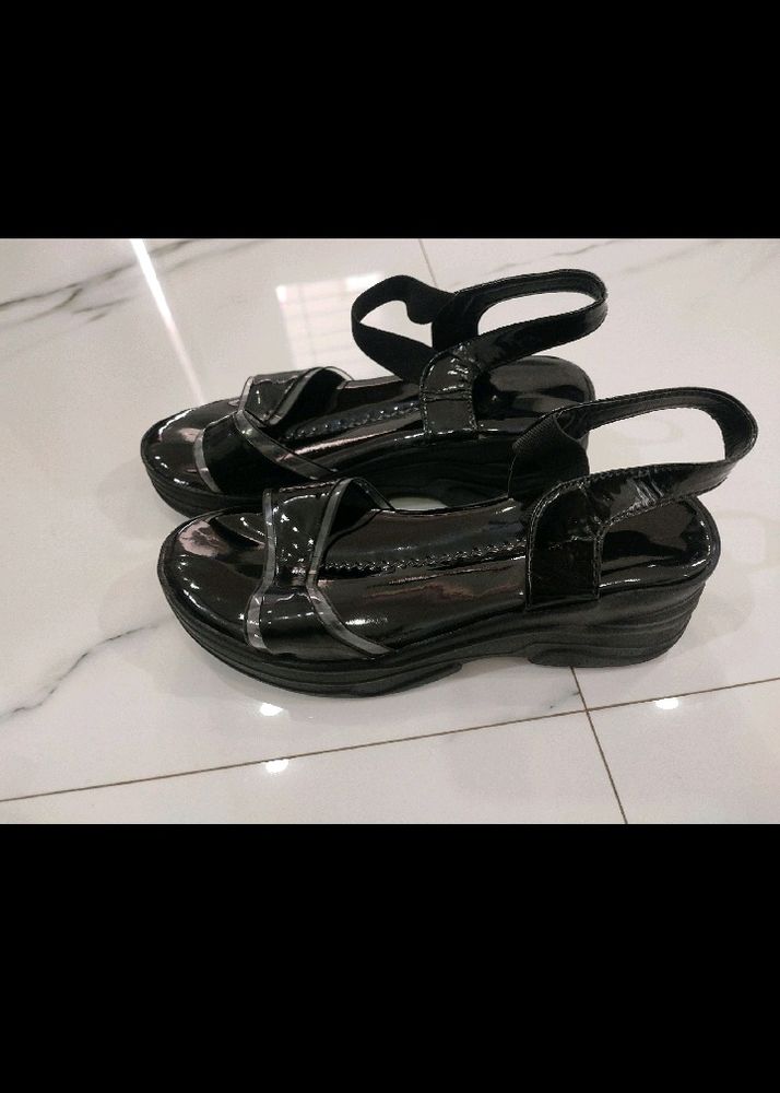 New Black Sandals