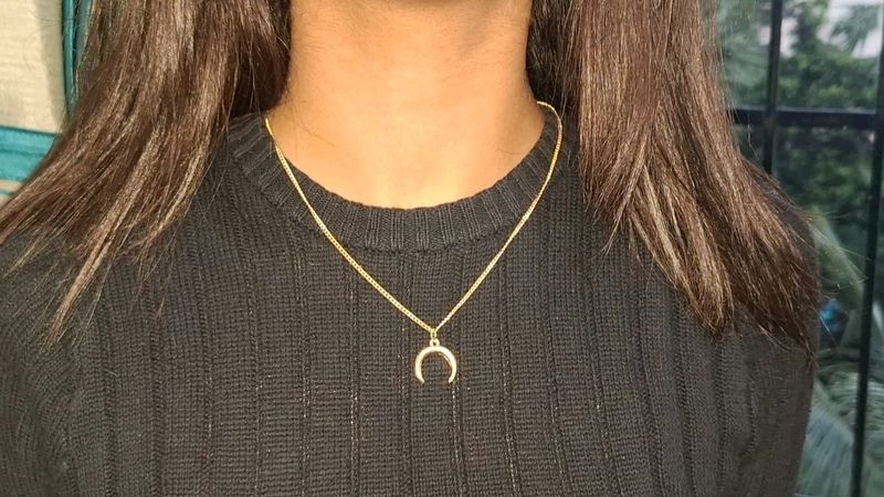 Golden Moon Necklace