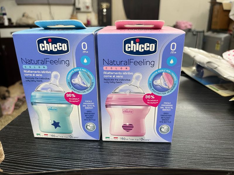 Chicco Natural Feeling Bottle 150 ML(pack Of 2)