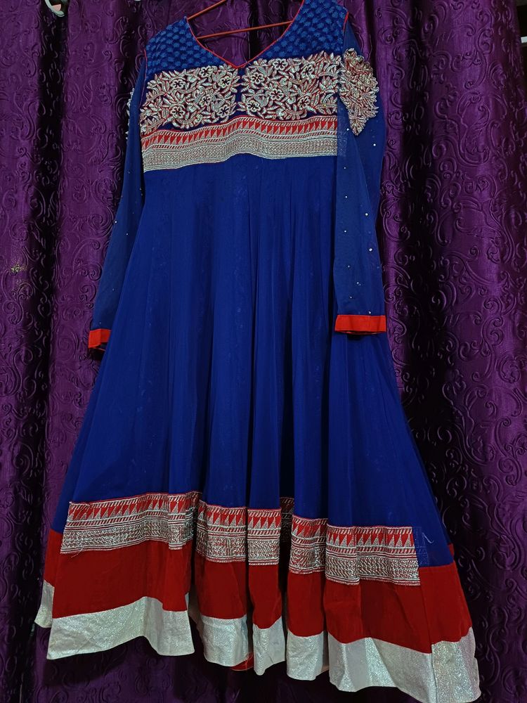 Blue Anarkali