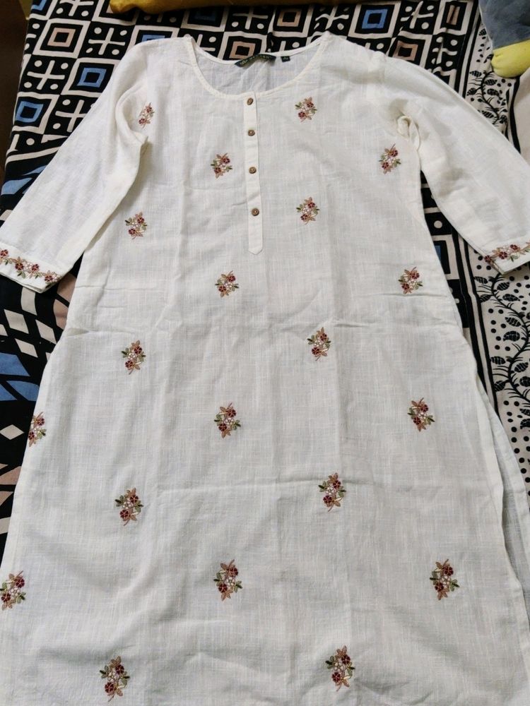 White Cotton Kurthi