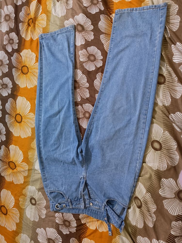 Blue Wide Leg Jeans From Urbanic