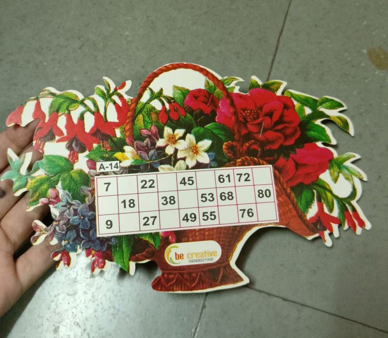 23 Flower Bouquet Housie Tambola Ticket