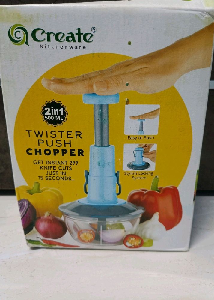 Brand New 2 In 1 Push Chopper..