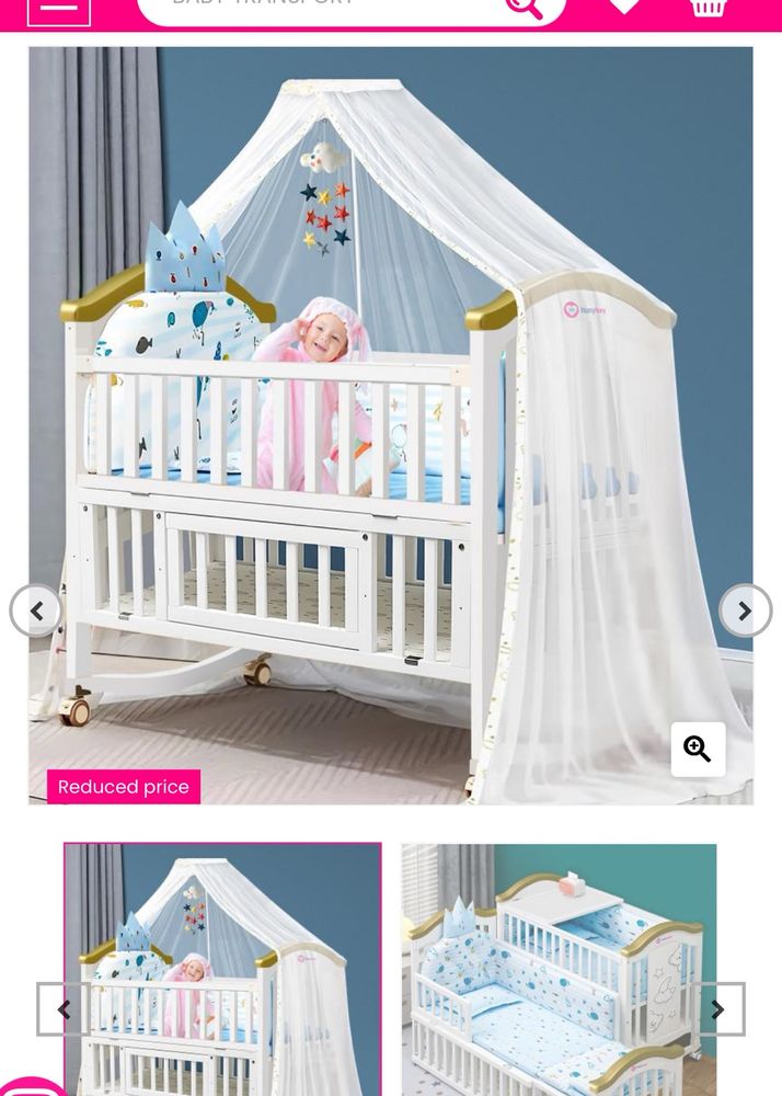 Hunyhuny Baby Cot