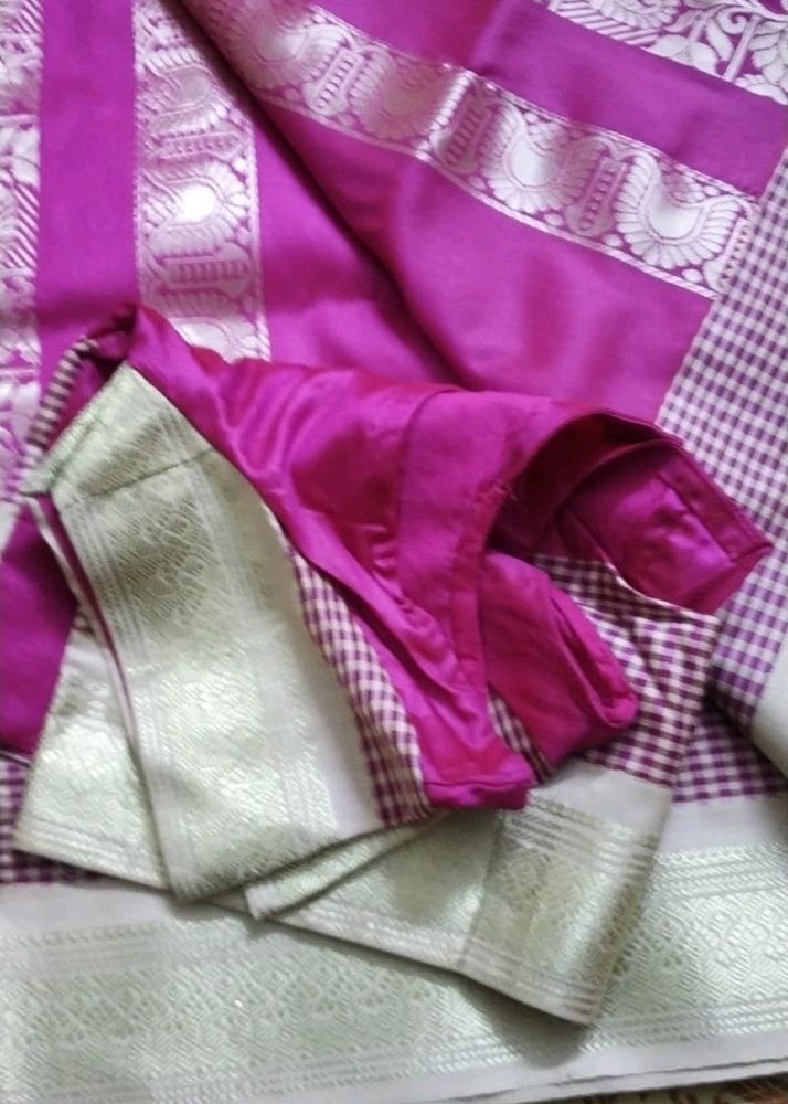 Exclusive Pink Color Silk Saree