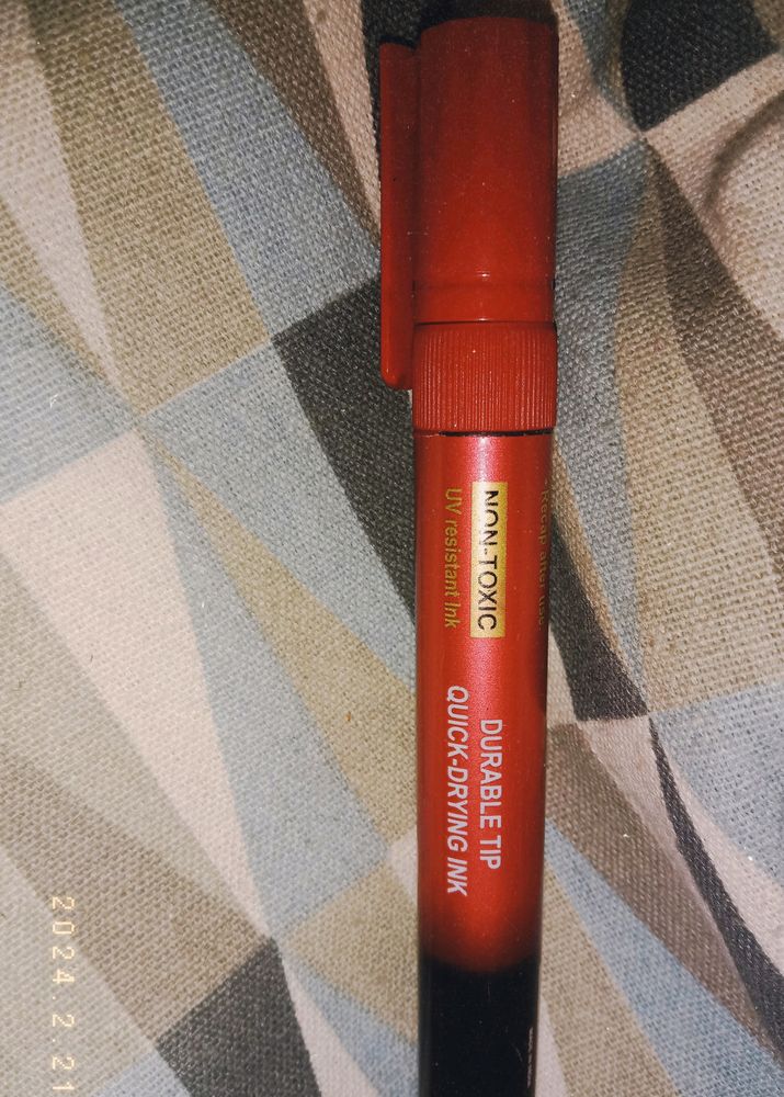 Permanent Red Marker