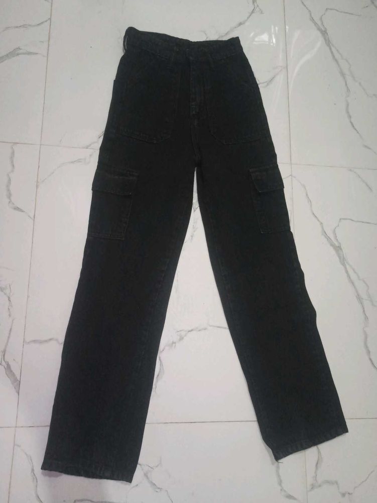 Black Straight Jeans