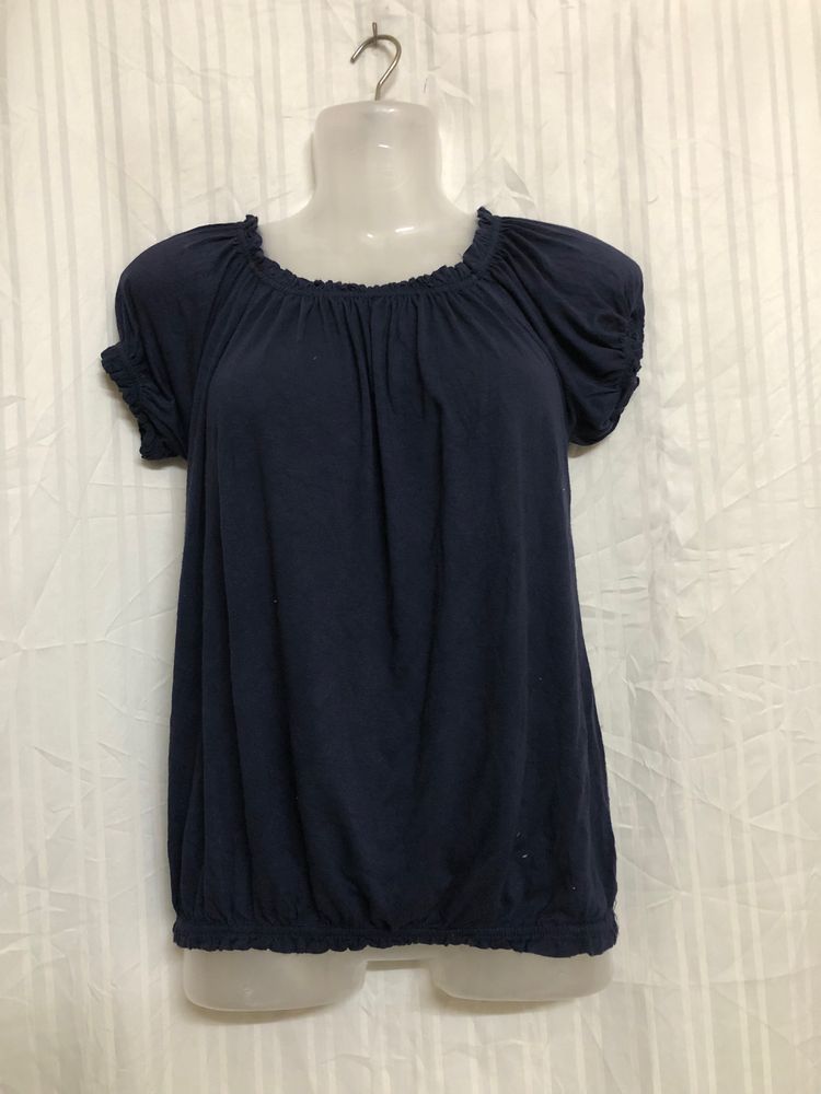 Blue Short Sleeve Top