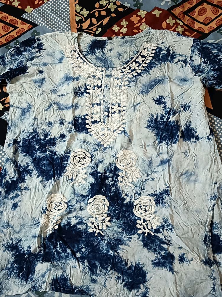 Blue Short Kurti