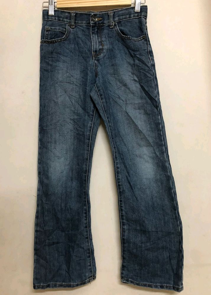 place cotton bootcut jeans