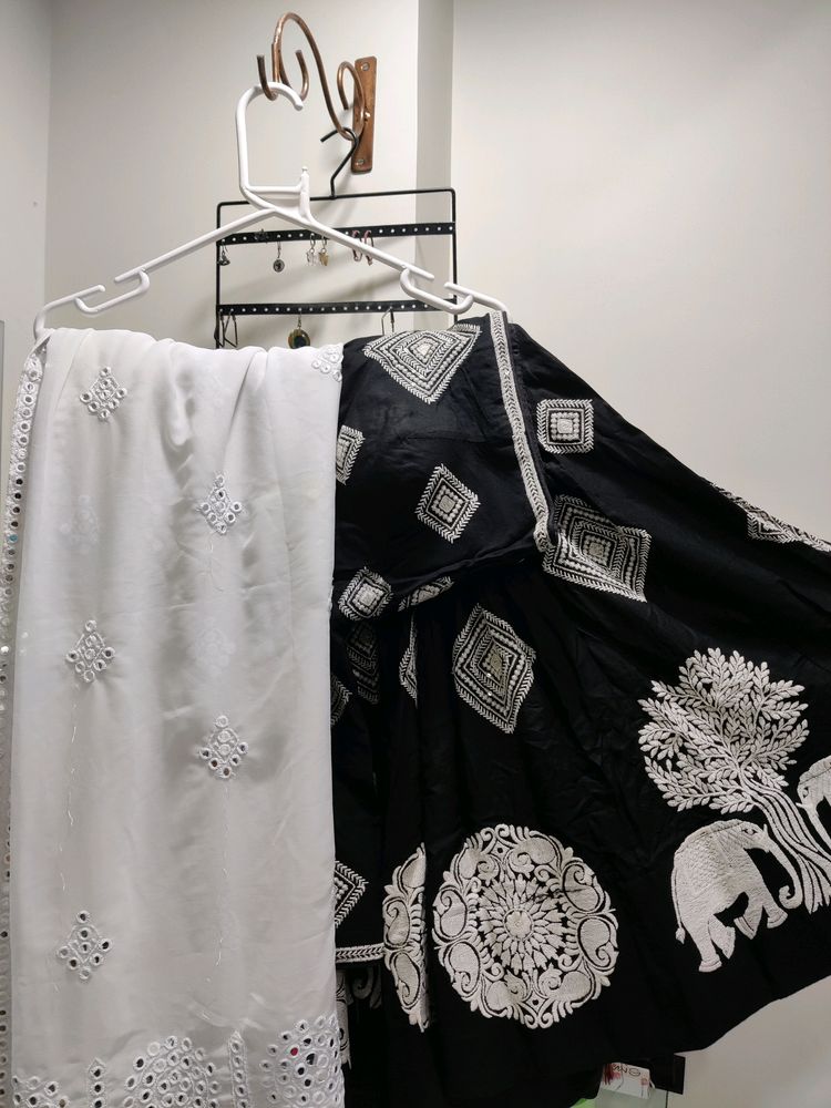 B/W Chaniya Choli Set