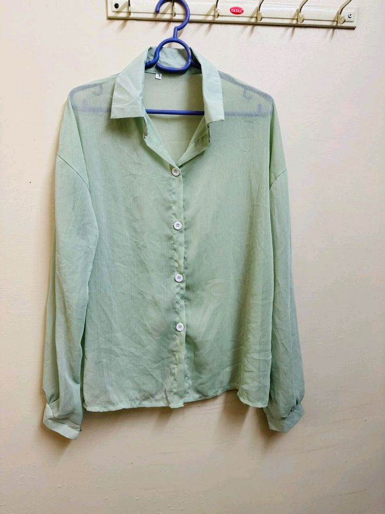 Sea Green Women Top