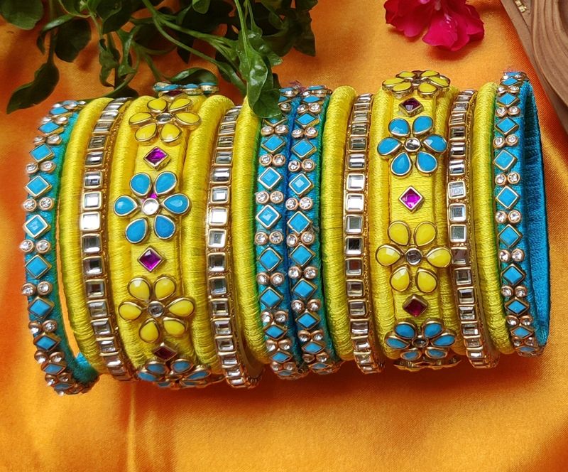 Customized Silk Thread Bangles