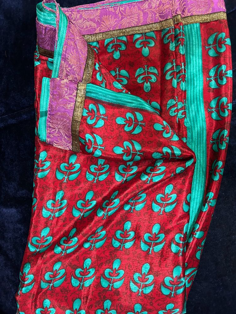 Redish Saree