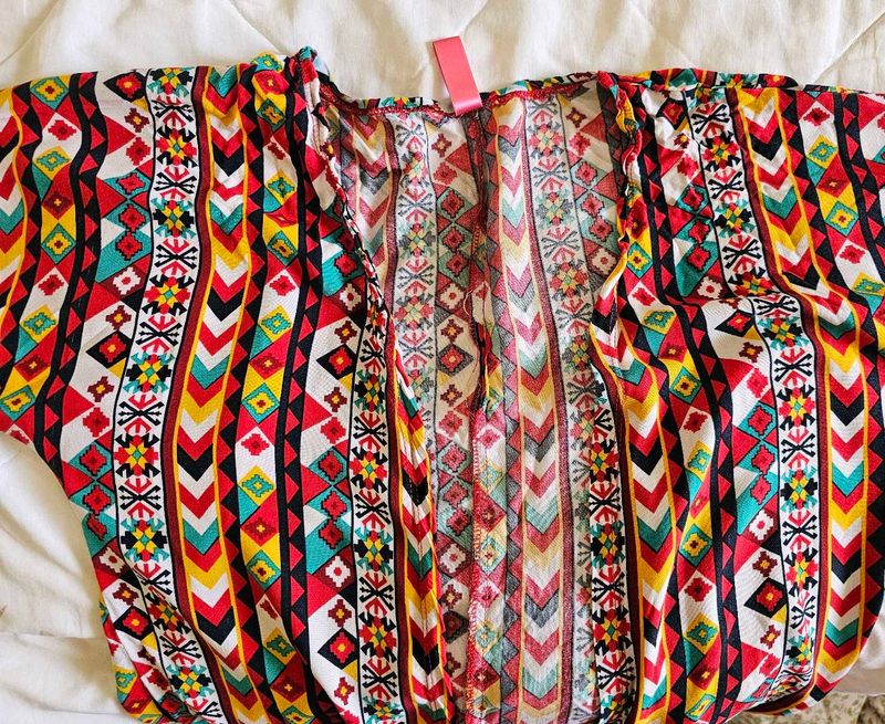 Vibrant Coloured Shrug For Teenagers