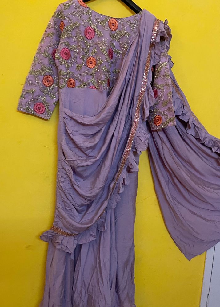 Mauve Saree Dress