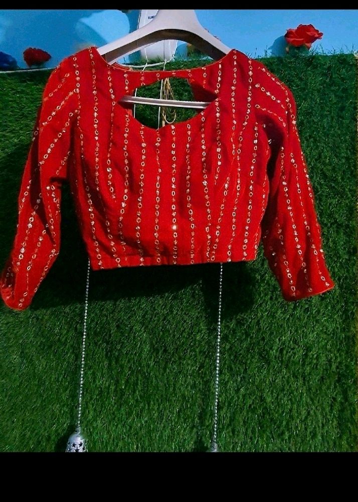 Designer Red blouse