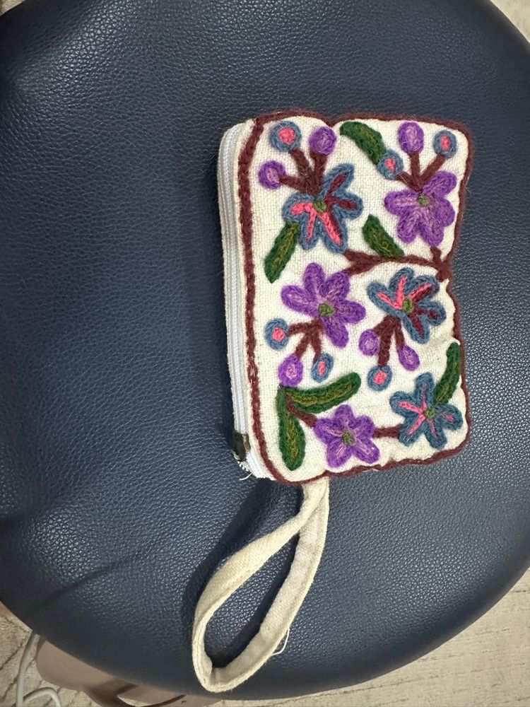 Hand Pouch Kashmiri Embroidery