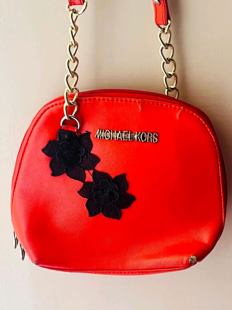 Women's Red sling bag