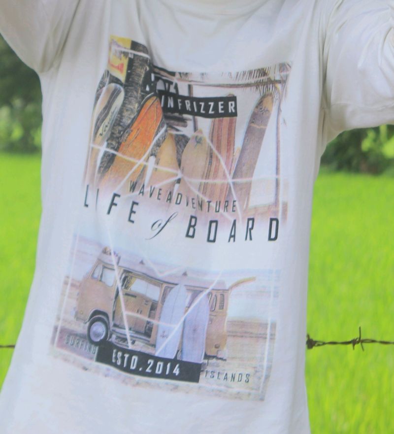 White Casual [Xl] Size T-shirt