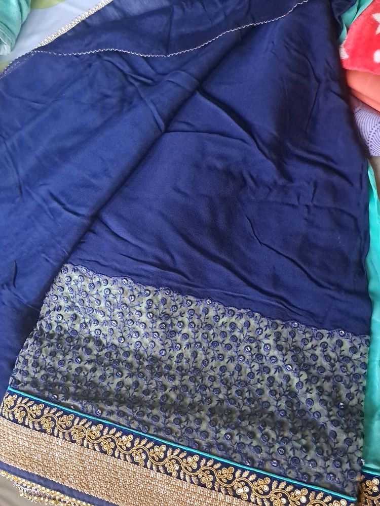 Saree Half Design With Blouse