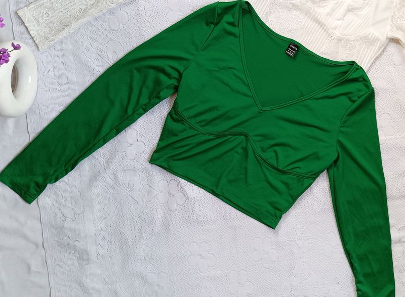 Forest Green Shein Top