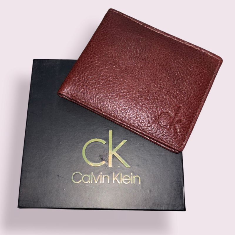 Calvin Klein Genuine Leather Wallet Men's