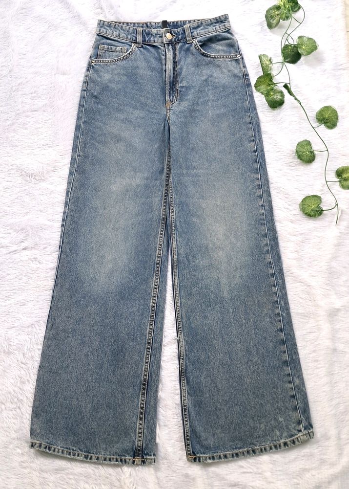 H&M Wide Leg Jeans 28