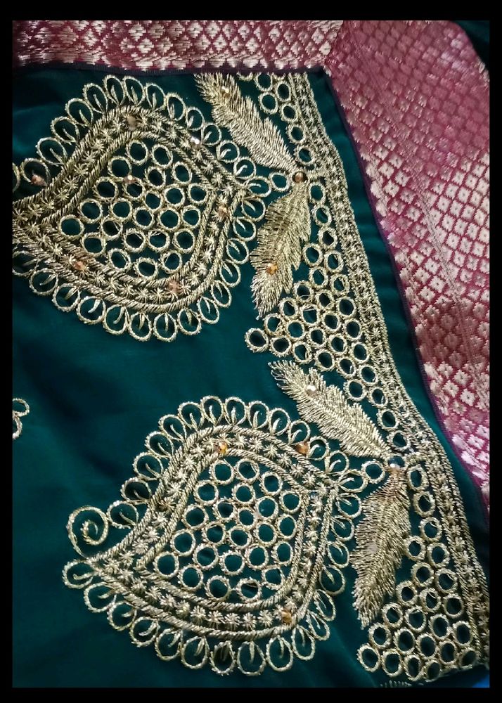 Saree Blouse Piece Ke Sath