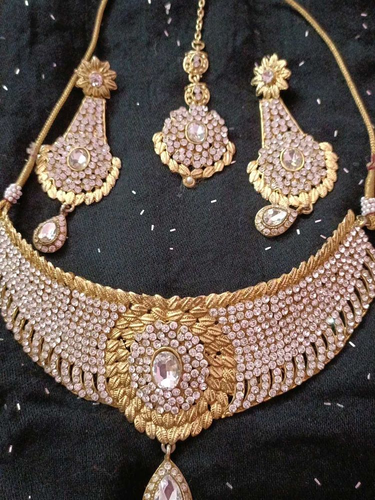 Beautiful Jewellery Bridal Party Wear Set Necklace