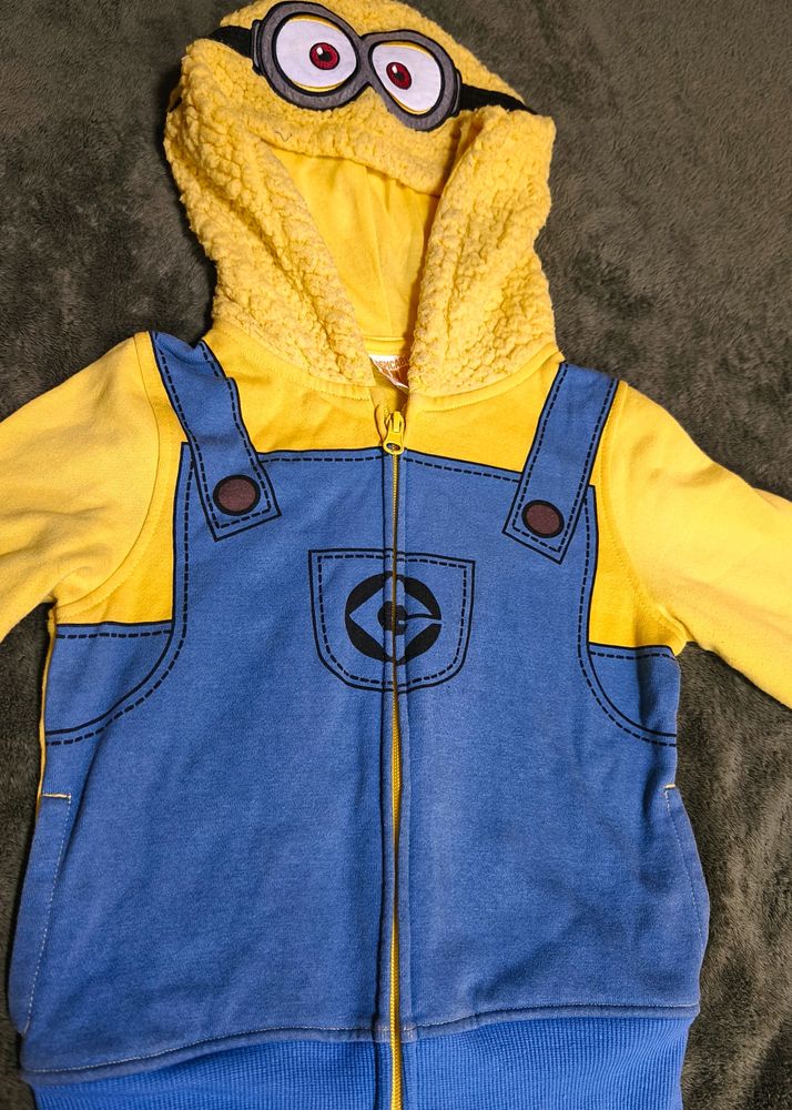 UNIQUE PIECE Minion Hoodie 2- 4 Yrs Like NEW❗